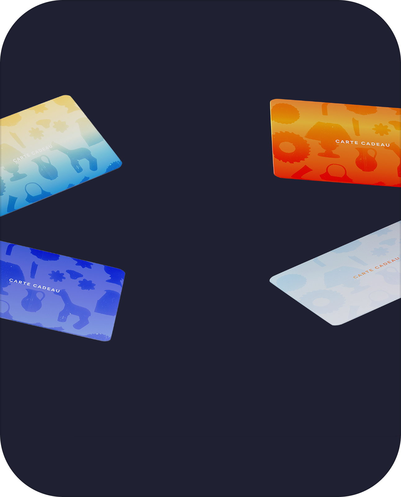 Cartes cadeaux mobile